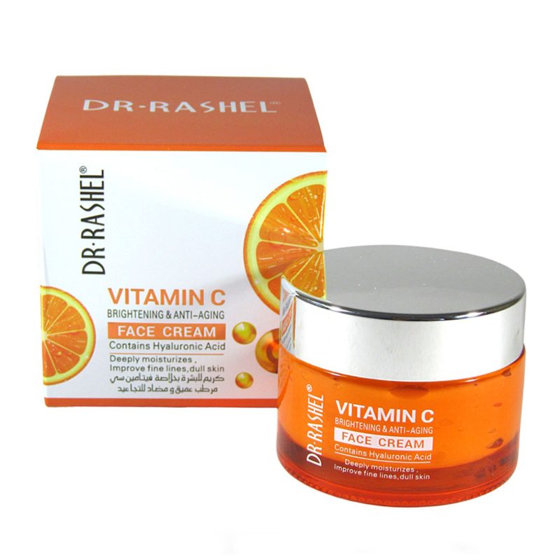 Dr Rashel Vitamin C Face Cream - Hyaluronic Acid , Brightening and Anti Aging - Pronatural