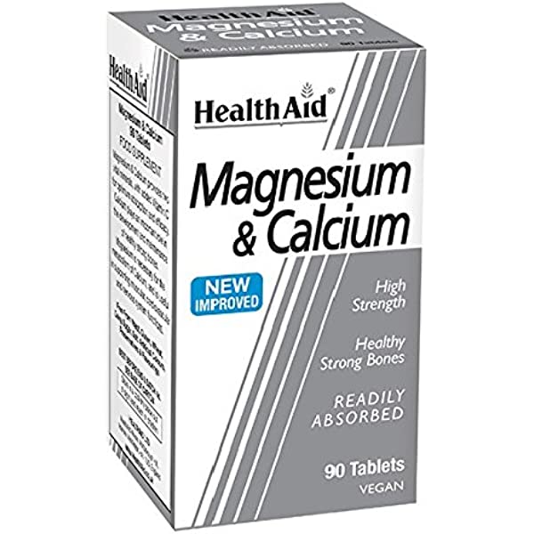 HealthAid Magnesium & Calcium - 90 Vegan Tablets