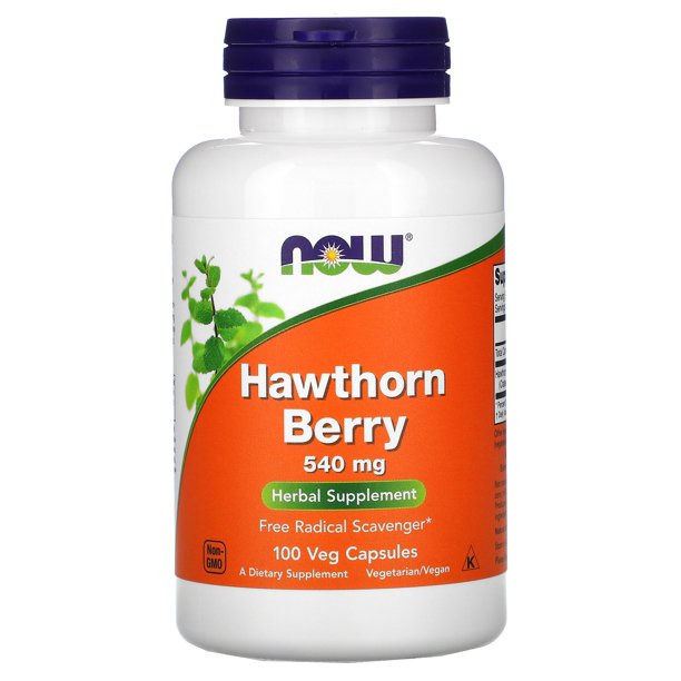 NOW Hawthorn Berry is a herbal vegan supplement with a number of bioactive constituents.